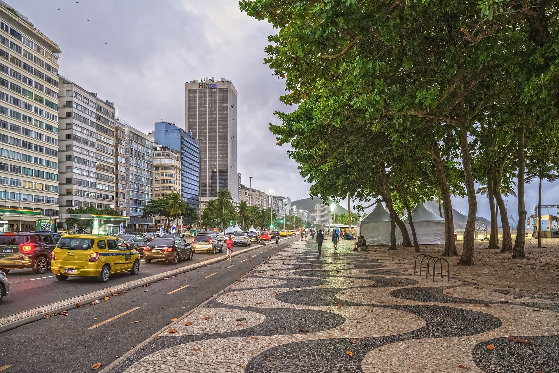 Copacabana Beach in Rio de Janeiro, Brazil