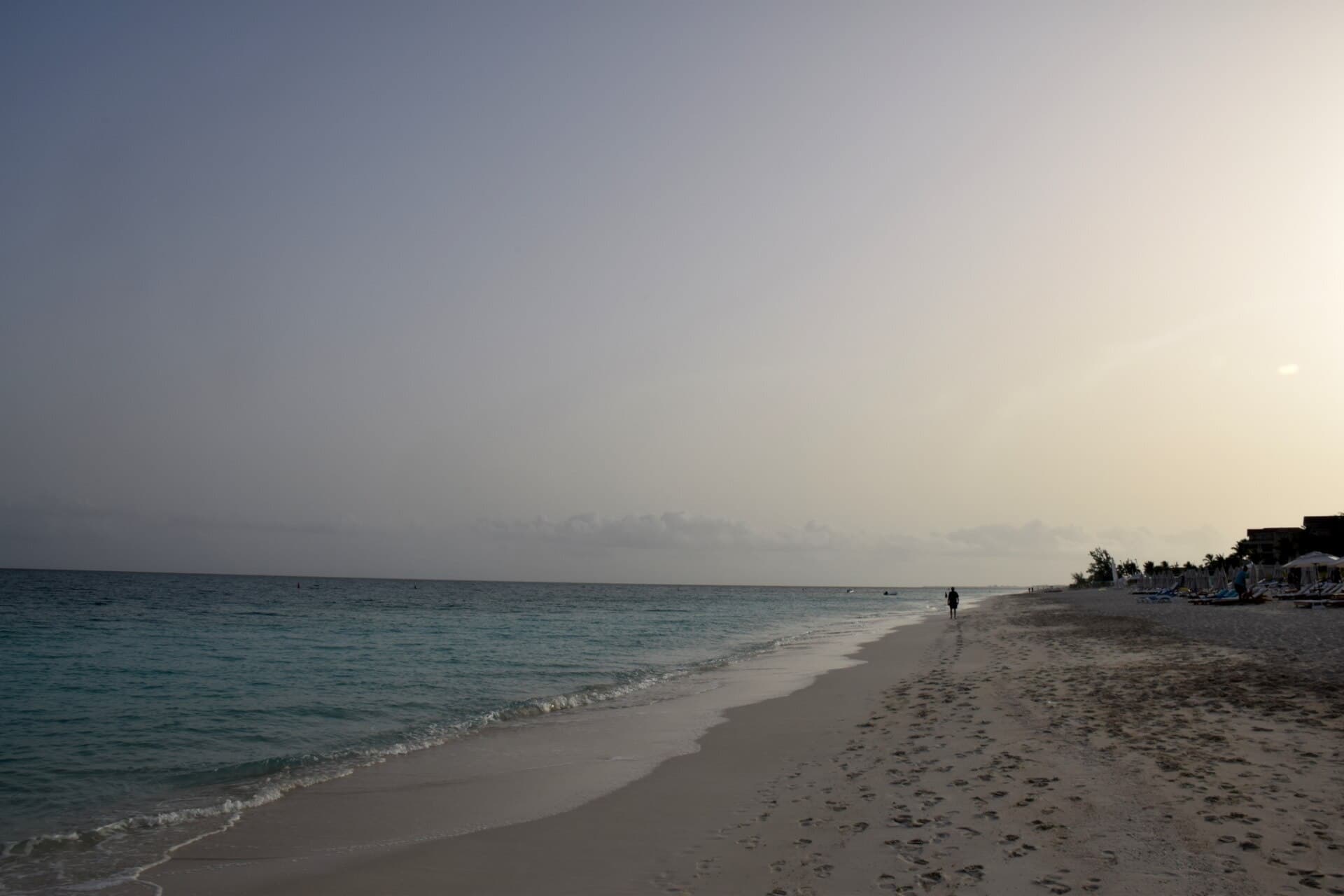 The shoreline at Grace Bay, Turks and Caicos