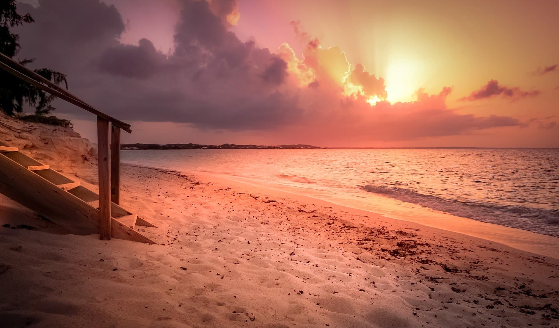 Sunset on Grace Bay, Providenciales, Turks and Caicos